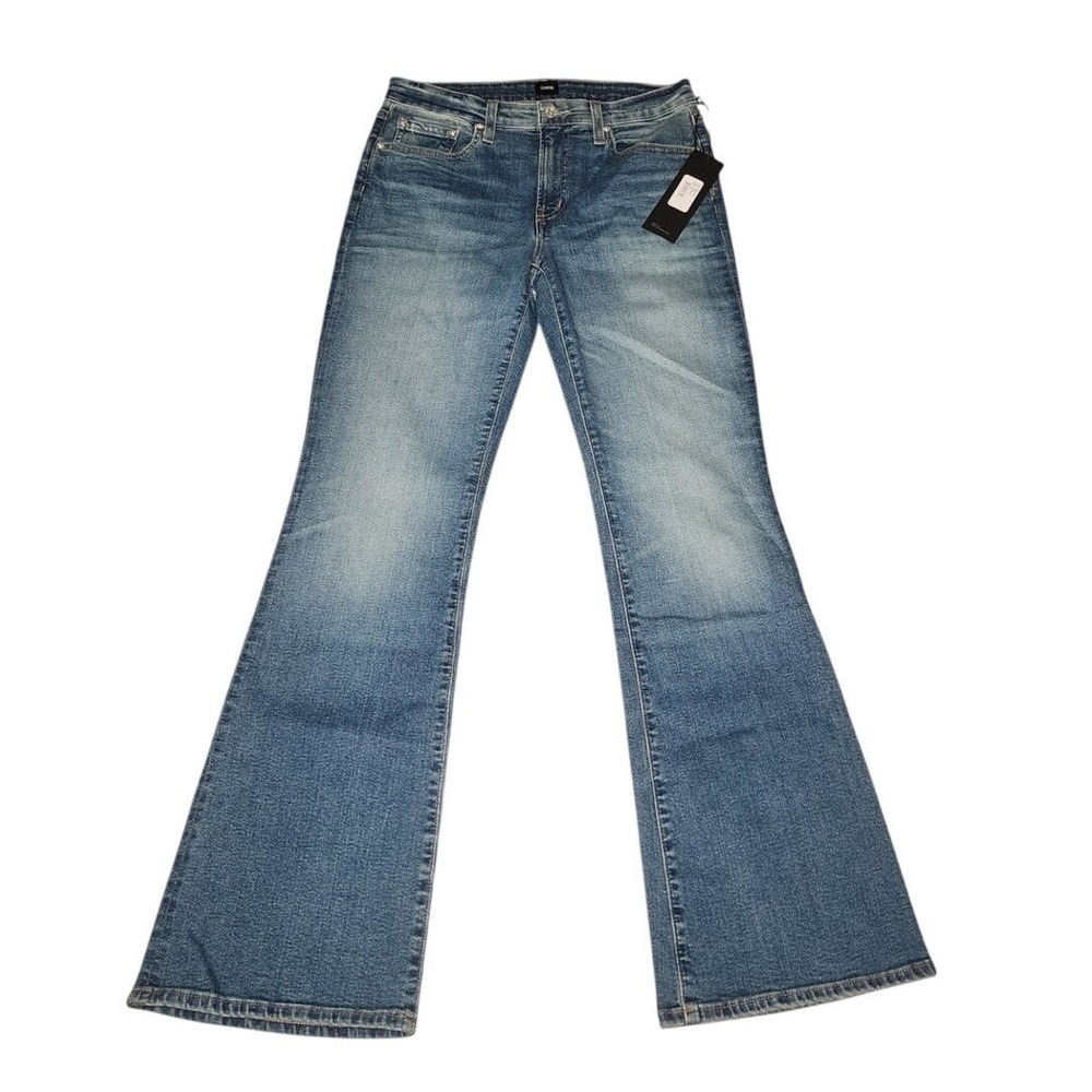Edwin Lark High Rise Flare Jeans Flashback Wash Size 28 Organic Cotton NWT